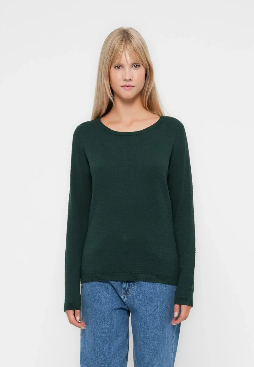 VMCARE STRUCTURE O-NECK - Strickpullover - pine grove