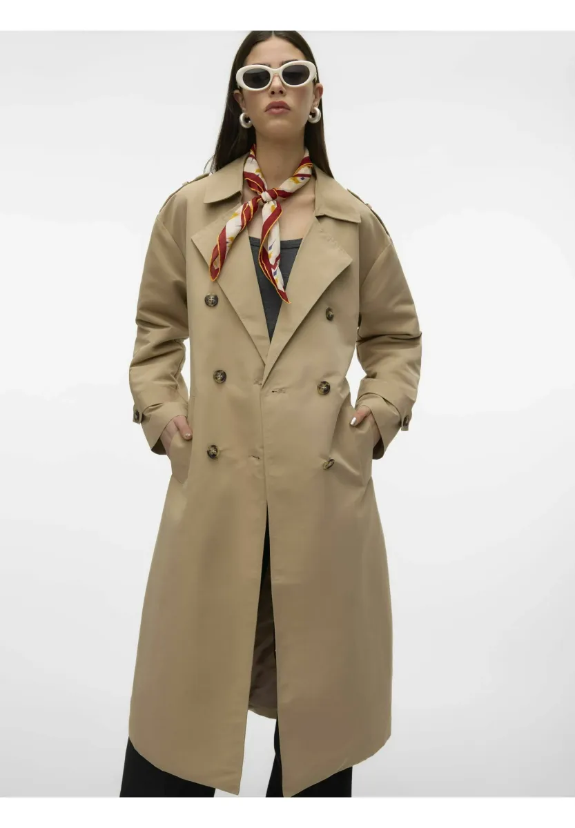 VMCHLOE - Trenchcoat - silver mink