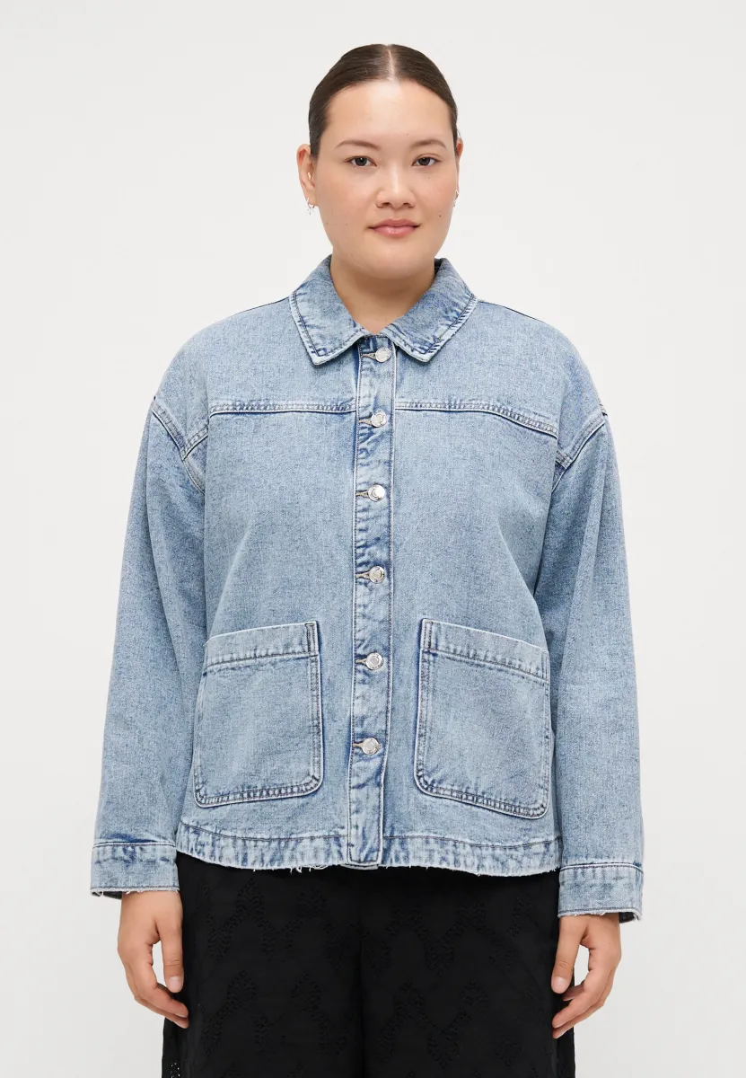 VMCJAMIE SHACKET MIX - Jeansjacke - light blue denim