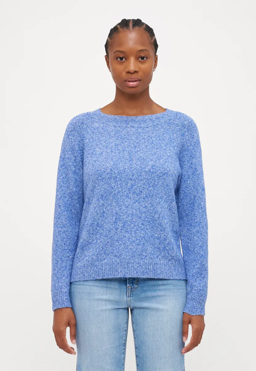 VMDOFFY O NECK - Strickpullover - beaucoup blue melange