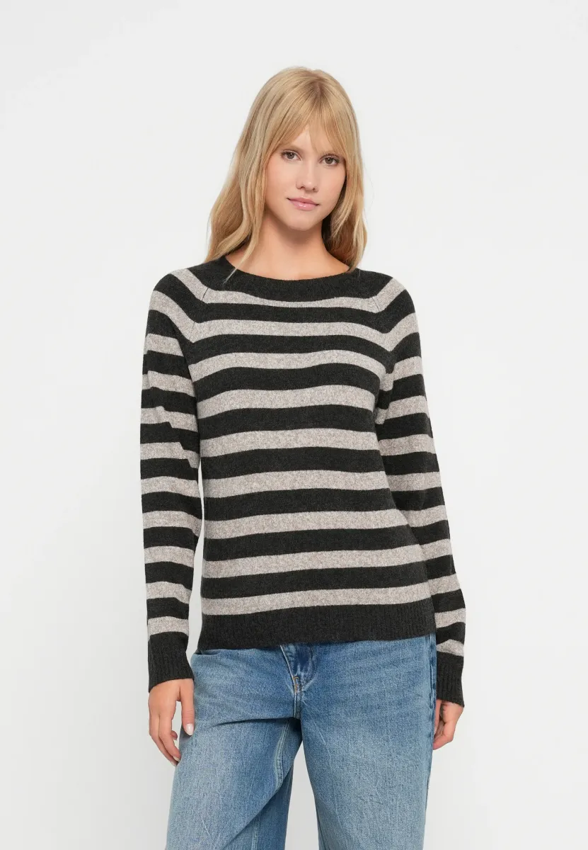 VMDOFFY O-NECK  - Strickpullover - chocolate torte