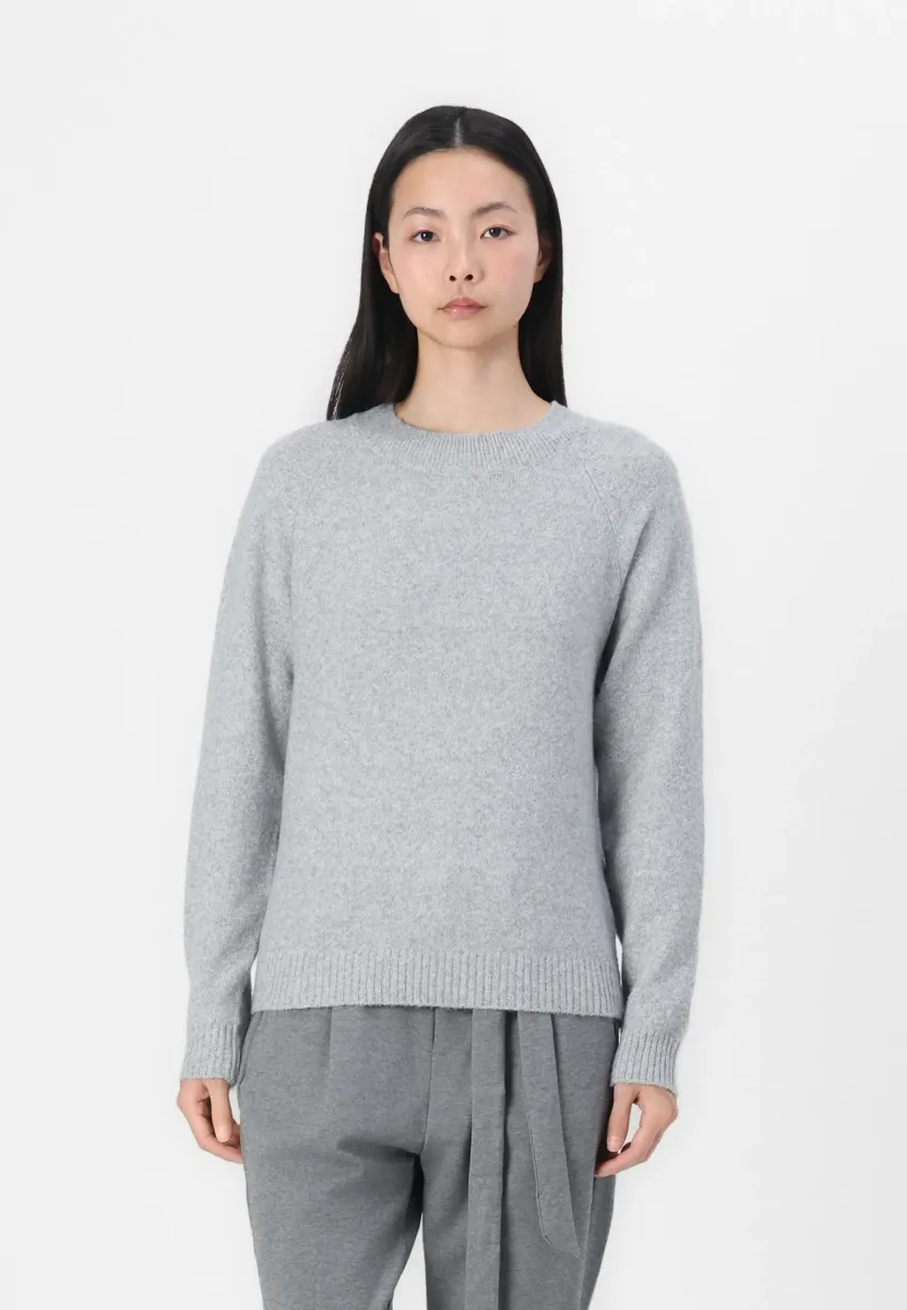VMDOFFY O-NECK  - Strickpullover - light grey