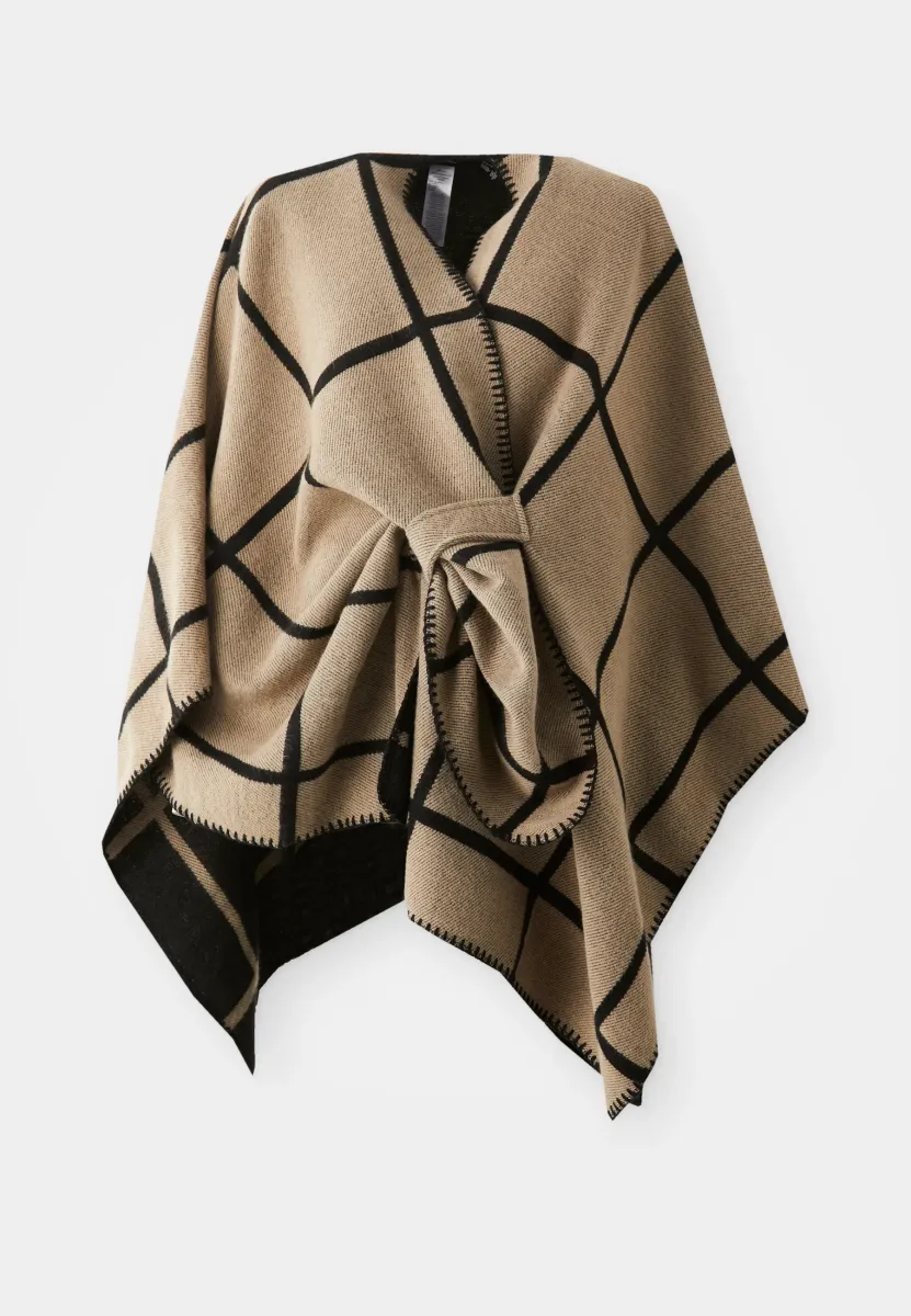 VMFIONA PONCHO - Cape - silver mink