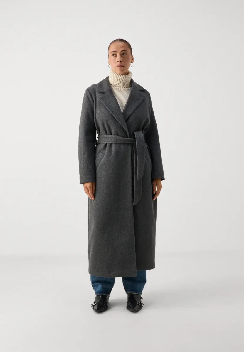 VMFORTUNEAYA XTRA LONG - Trenchcoat - dark grey melange