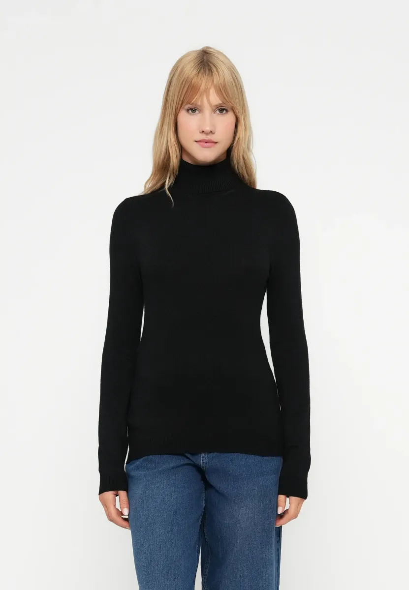 VMGLORY ROLLNECK  - Strickpullover - black