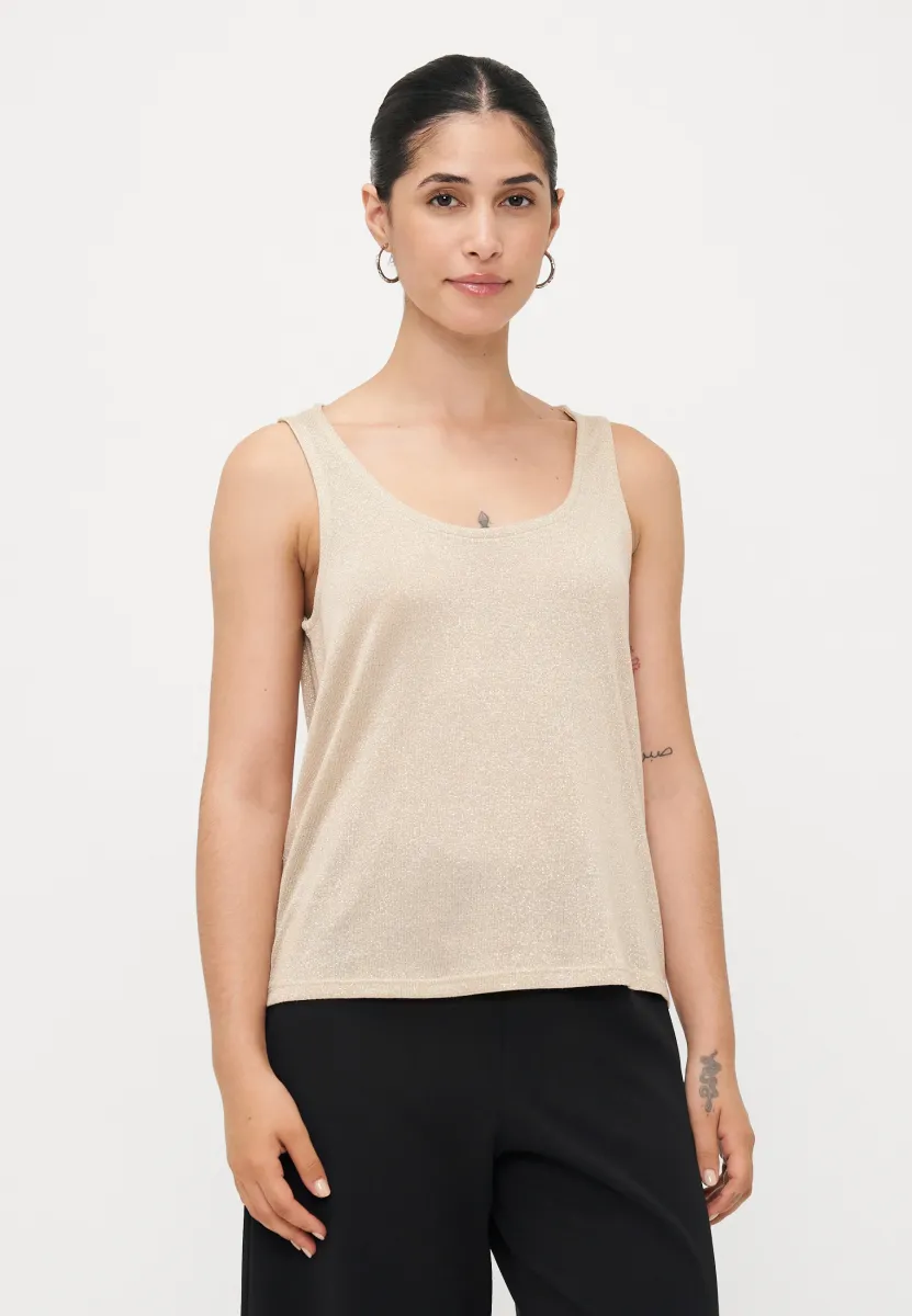 VMGOLDA  - Top - birch/gold-coloured