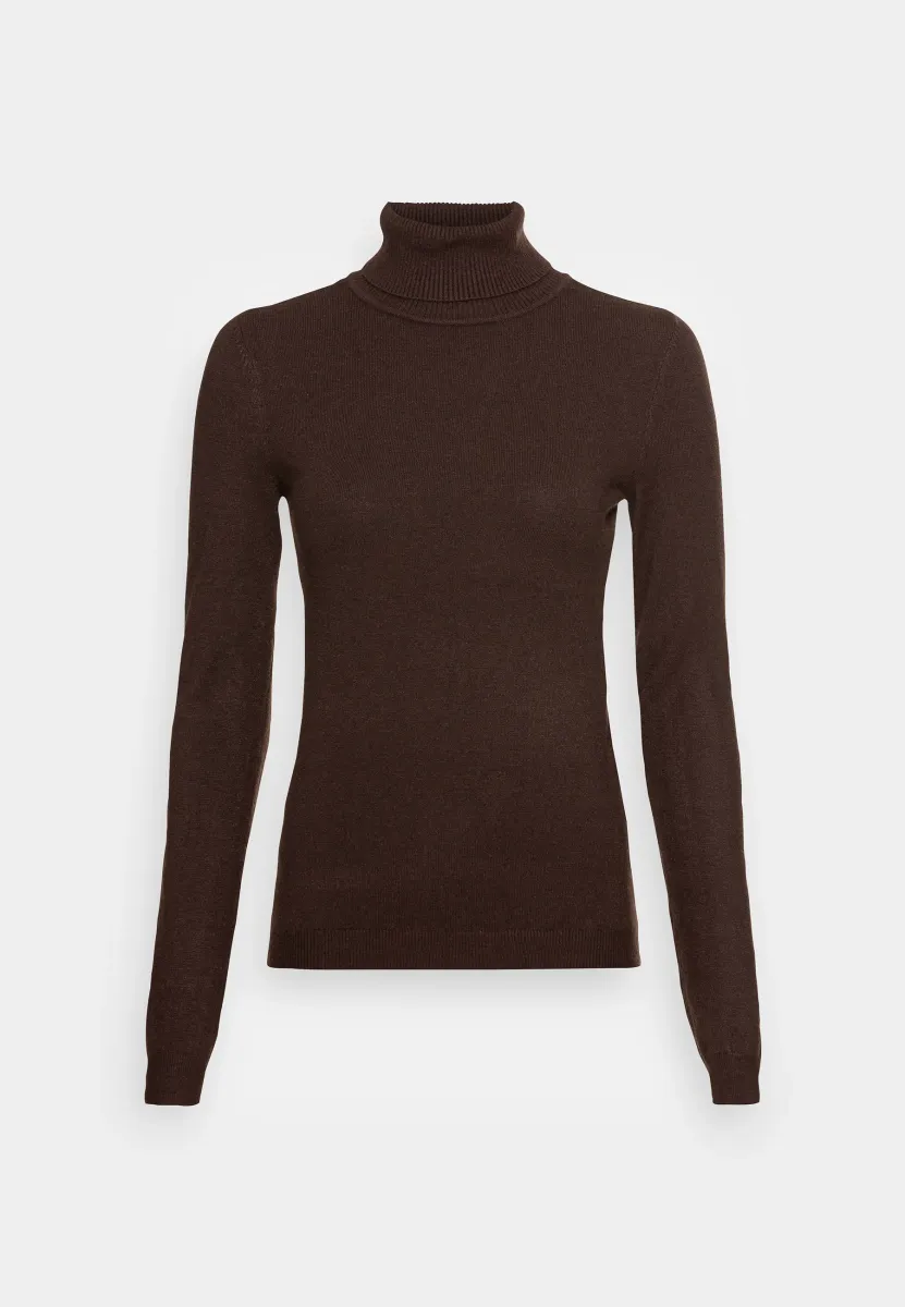 VMHAPPINESS ROLLNECK  - Strickpullover - coffee bean
