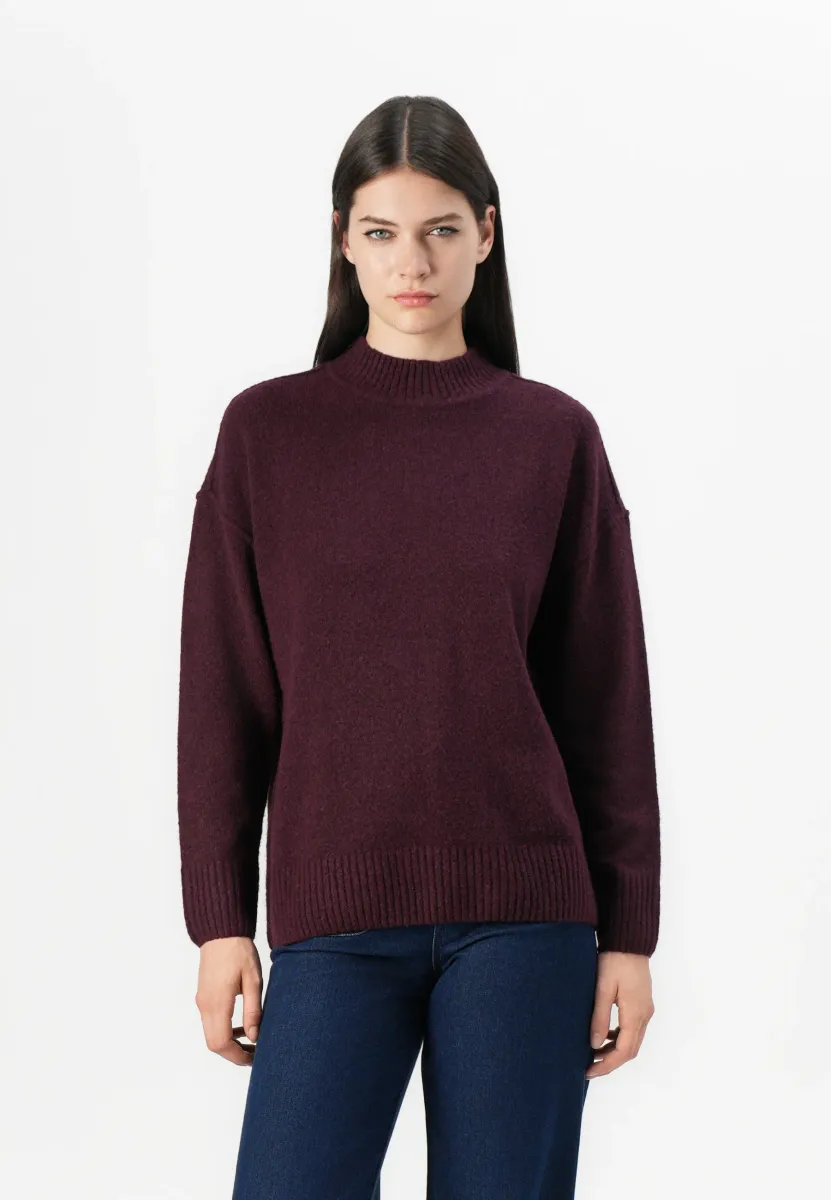 VMILSE HIGHNECK PULLOVER - Strickpullover - winetasting