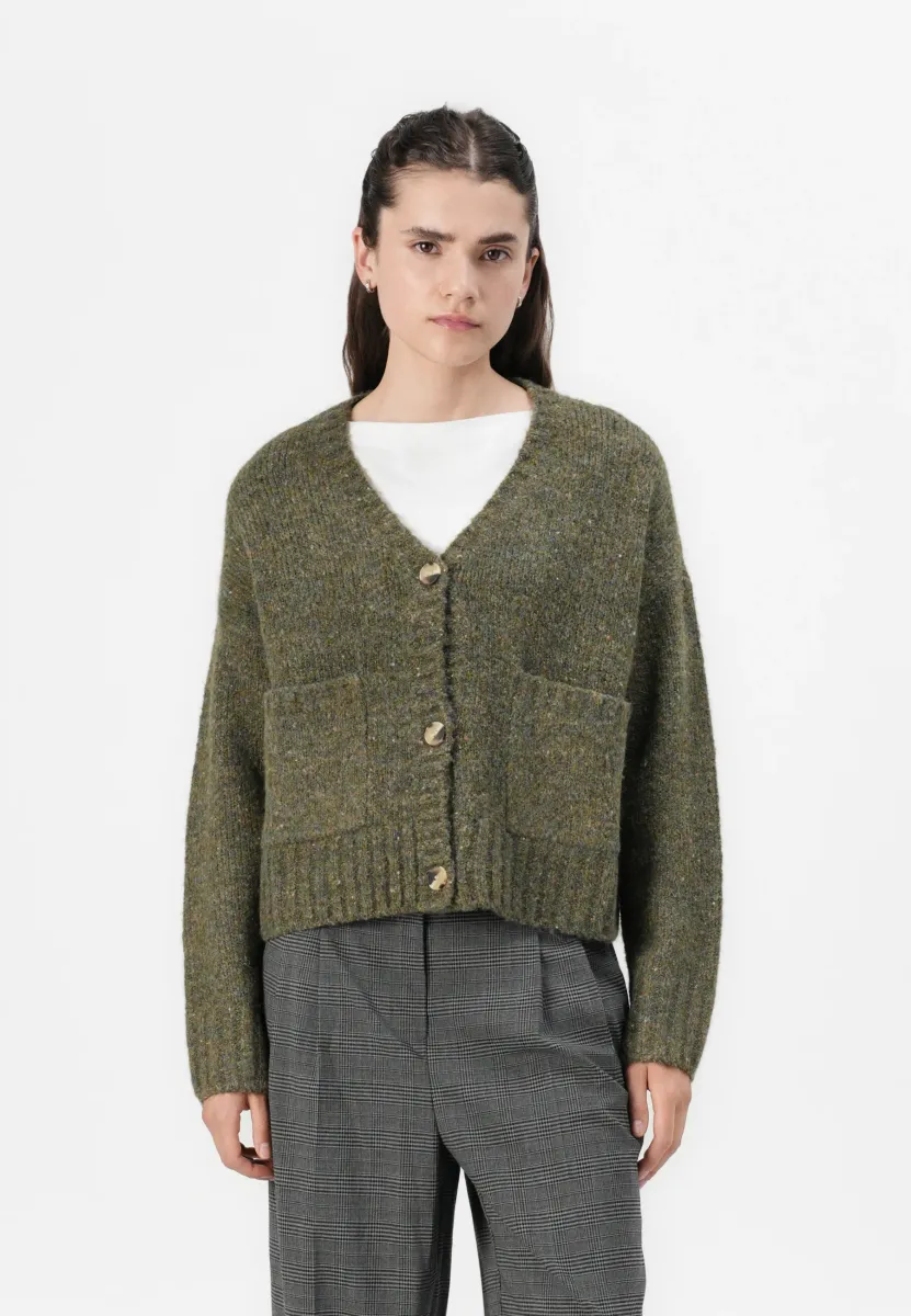 VMINGRID V-NECK  - Strickjacke - grape leaf