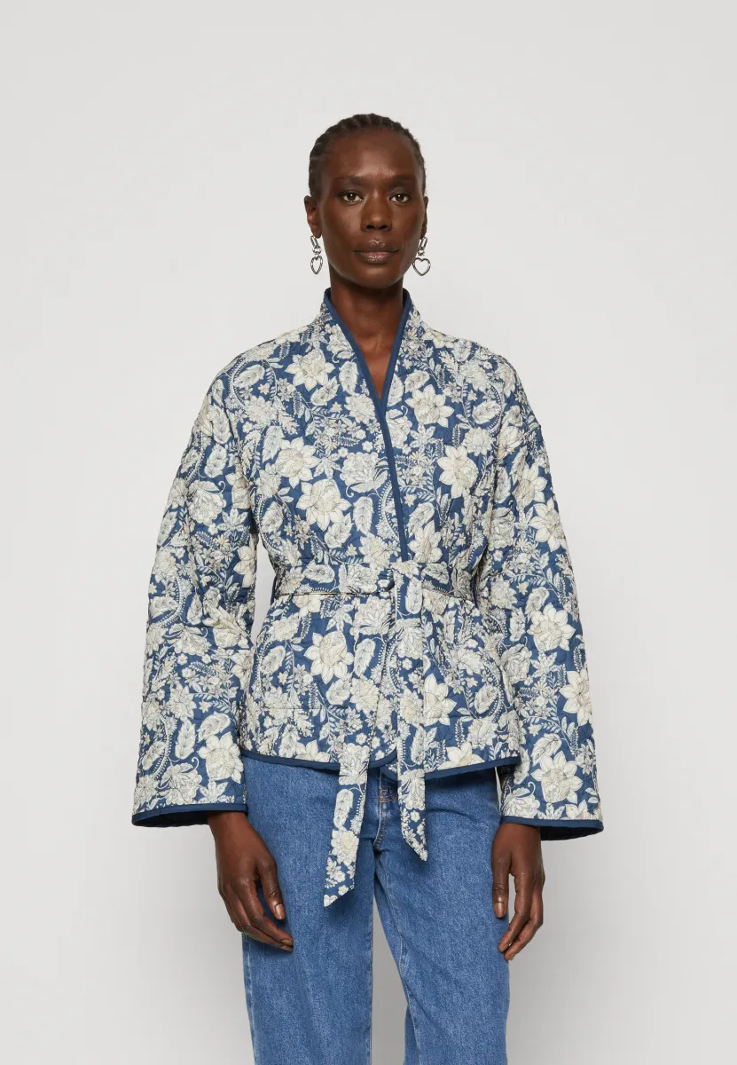 VMJANE REVERSIBLE JACKET - Übergangsjacke - blue/beige
