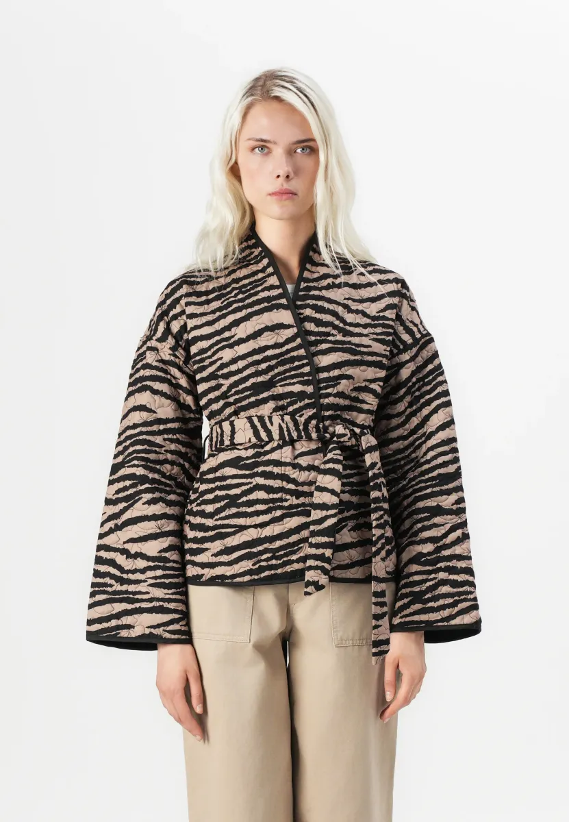 VMJANE REVERSIBLE ZEBRA PRINT - Übergangsjacke - black