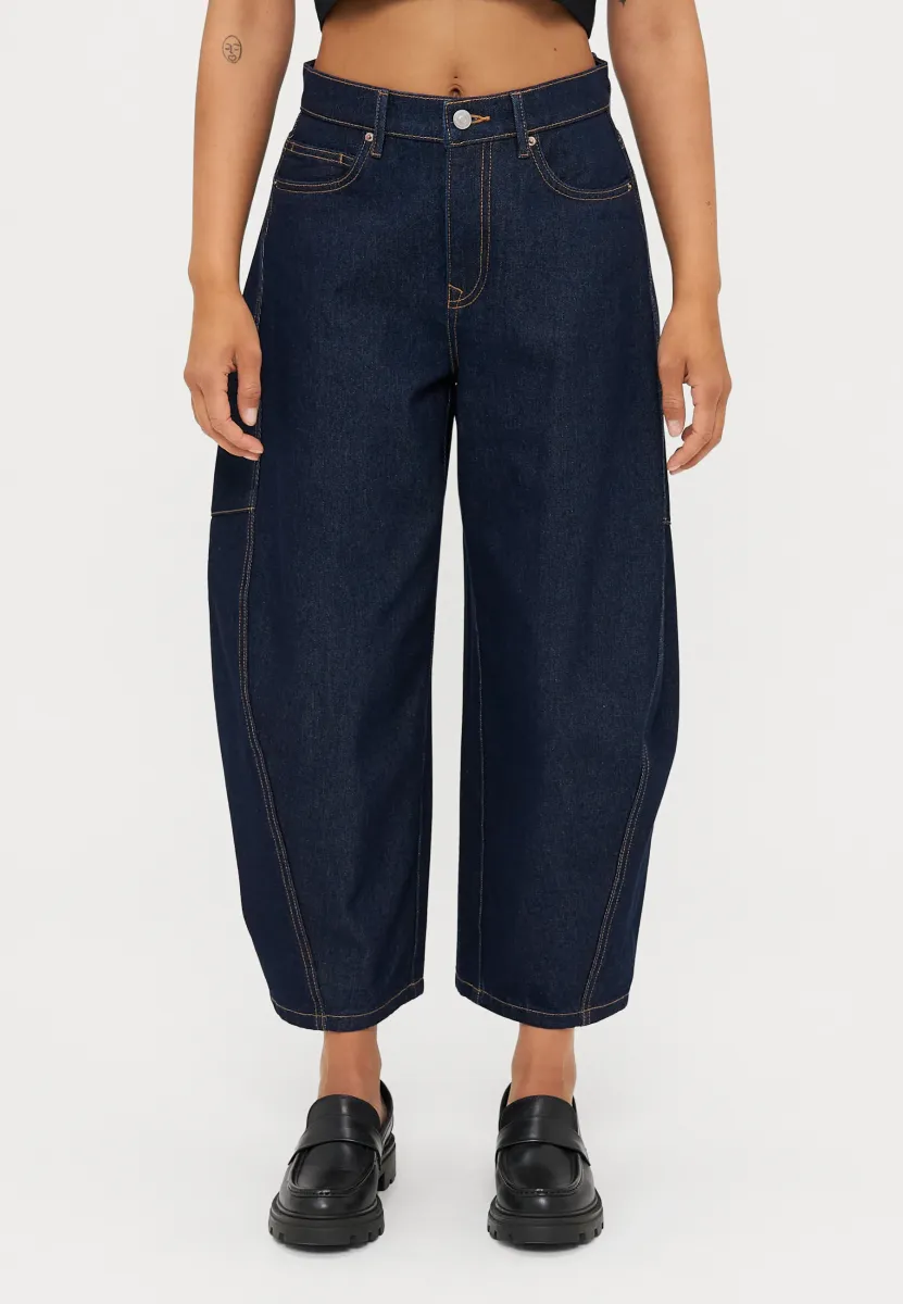 VMKAITLIN WIDE BARREL - Jeans Relaxed Fit - dark blue denim