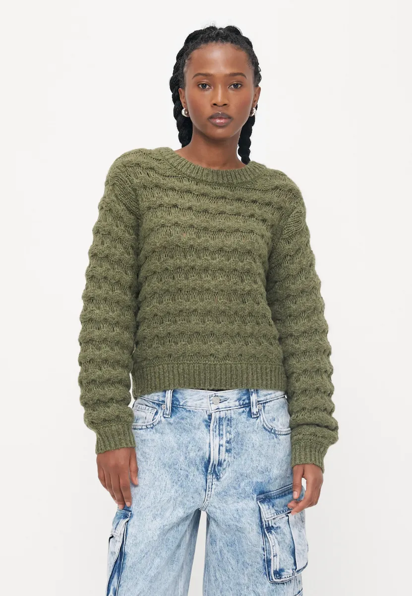 VMLAURYN O NECK  - Strickpullover - grape leaf