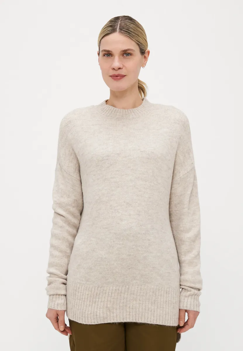 VMLEFILE BOXY - Strickpullover - birch melange