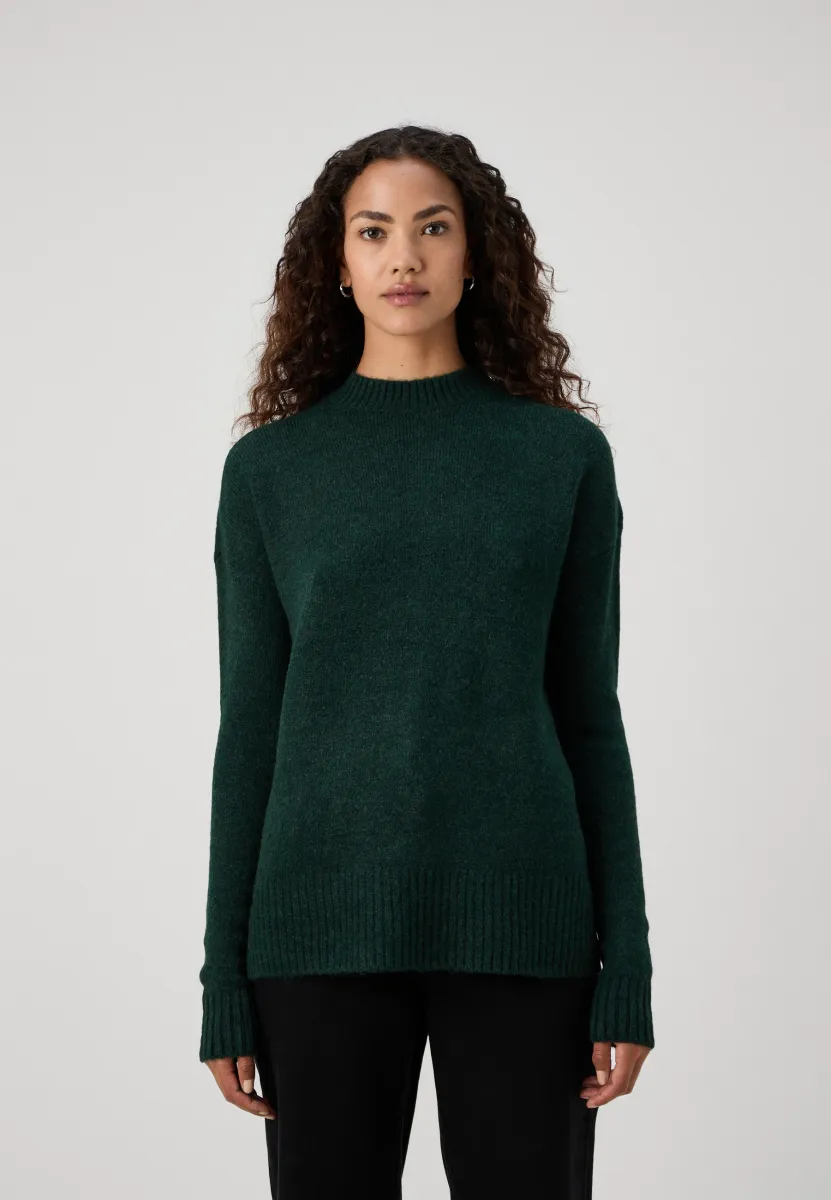 VMLEFILE BOXY - Strickpullover - scarab melange
