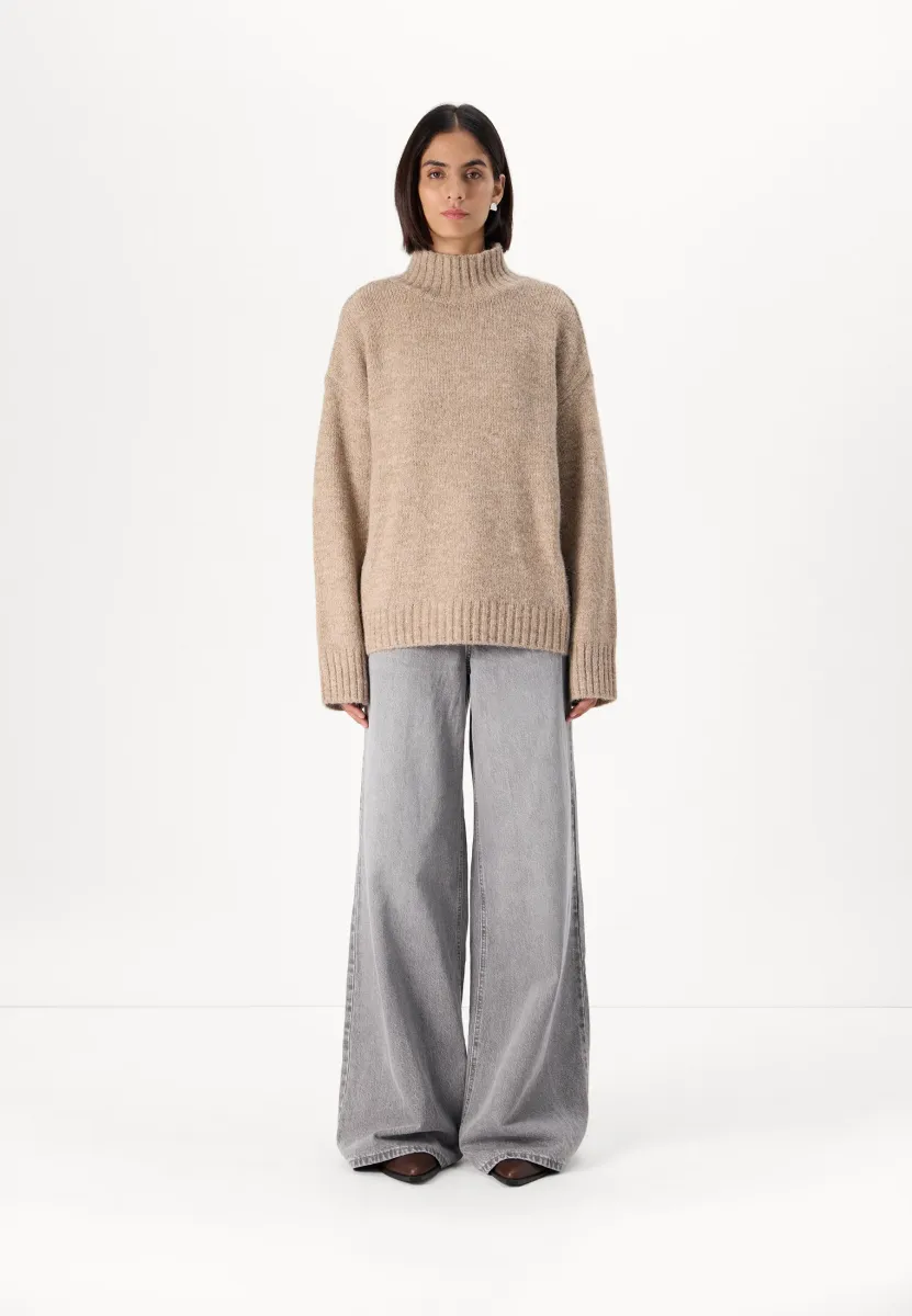 VMMADDIE HIGHNECK PULL - Strickpullover - silver mink/melange