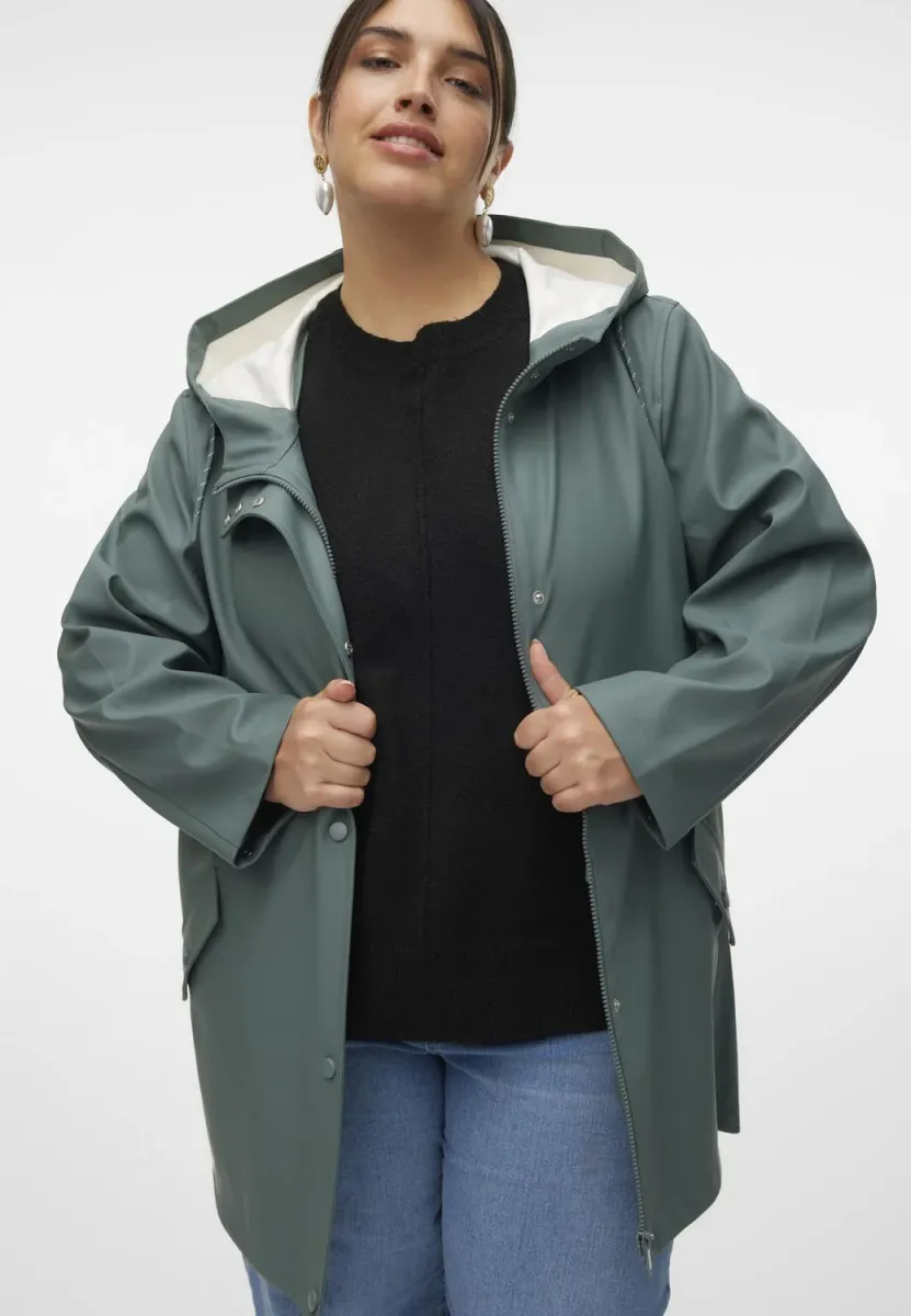 VMMALOU COATED - Parka - balsam green