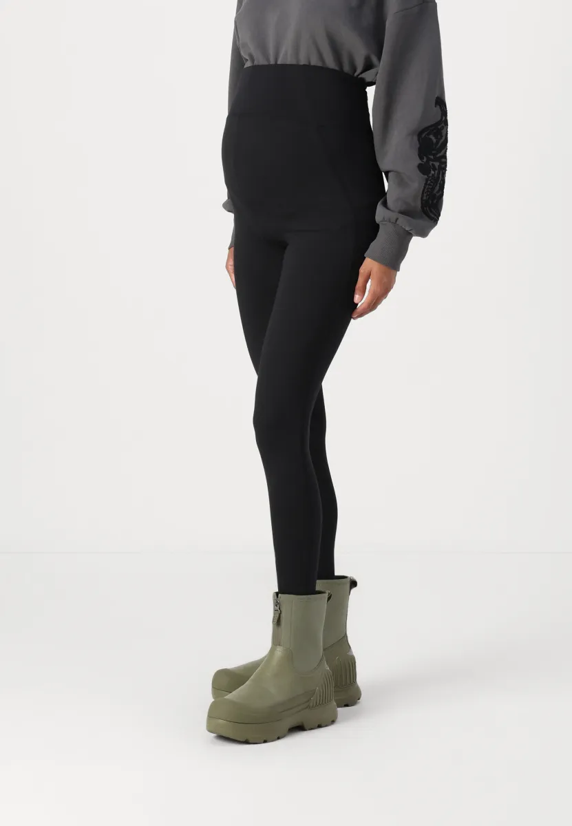 VMMINA LEO PRINT - Leggings - Hosen - black