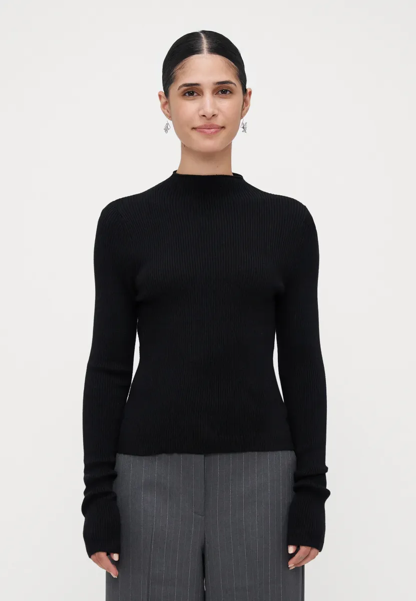 VMNANCY FUNNELNECK  - Strickpullover - black
