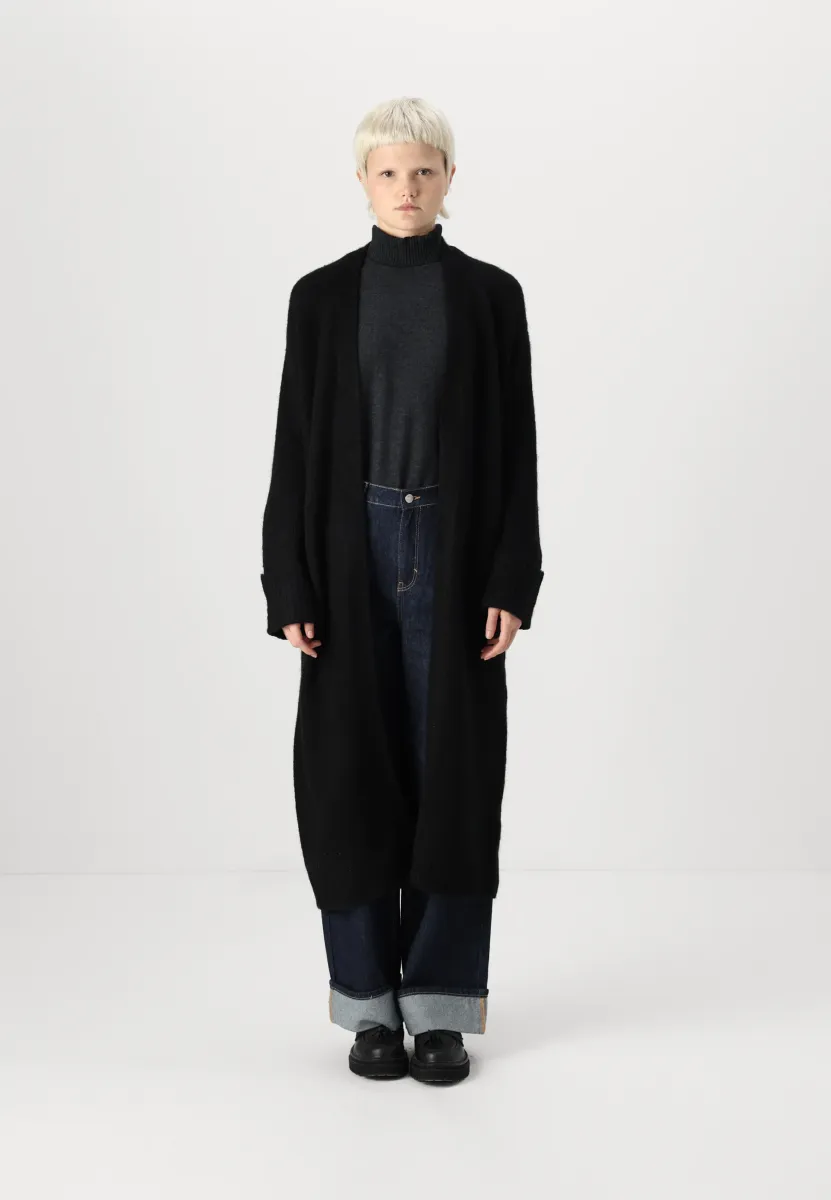VMPHILLIS LONG OPEN - Strickjacke - black