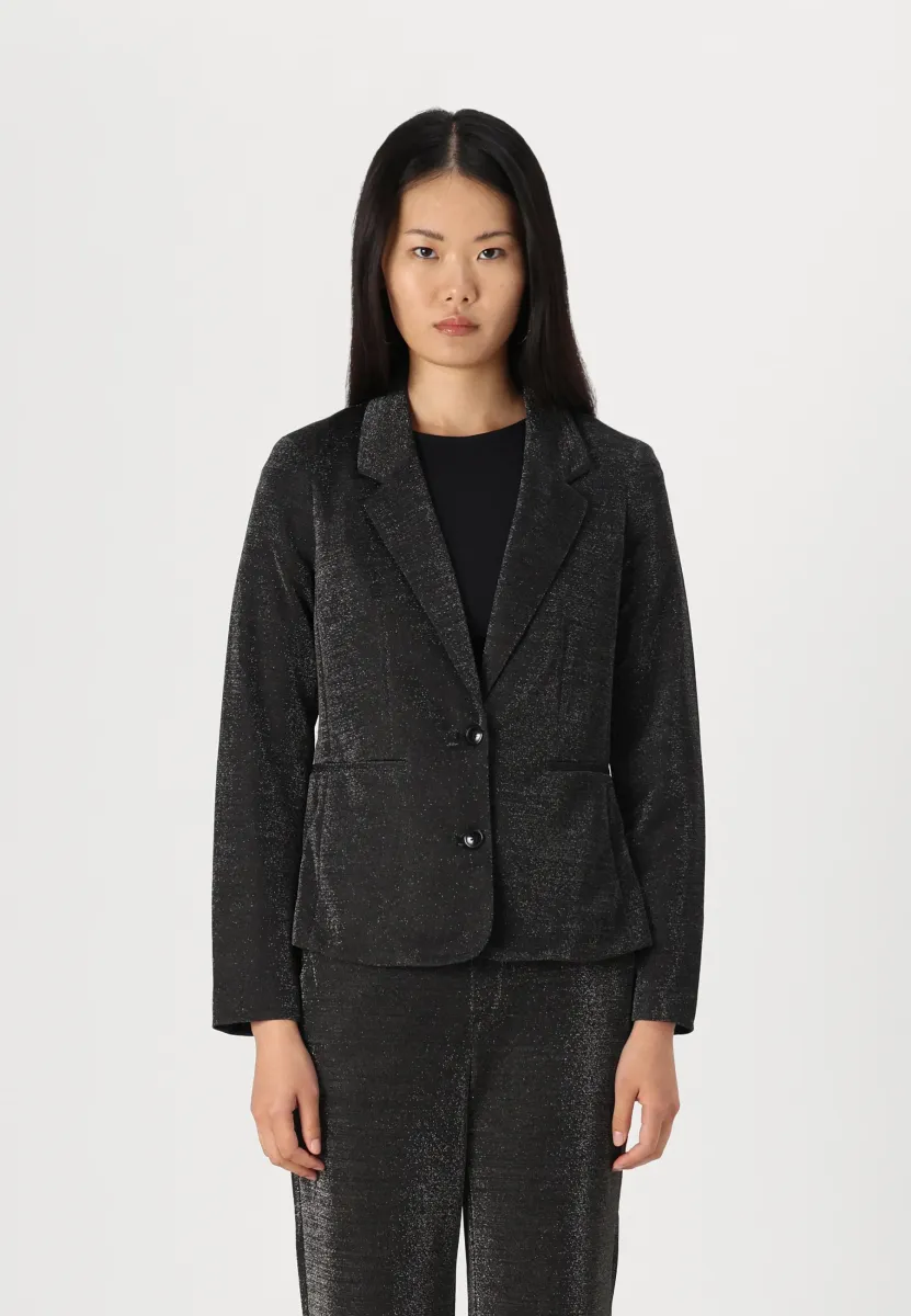 VMSHALI SHINY - Blazer - black/silver
