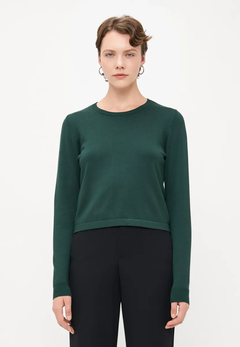 VMSILJE O NECK - Strickpullover - pine grove