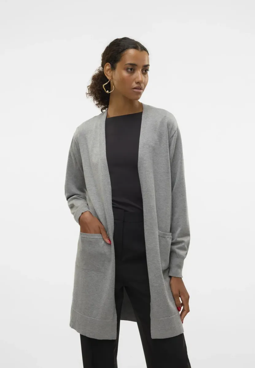 VMSILJE OPEN - Strickjacke - medium grey