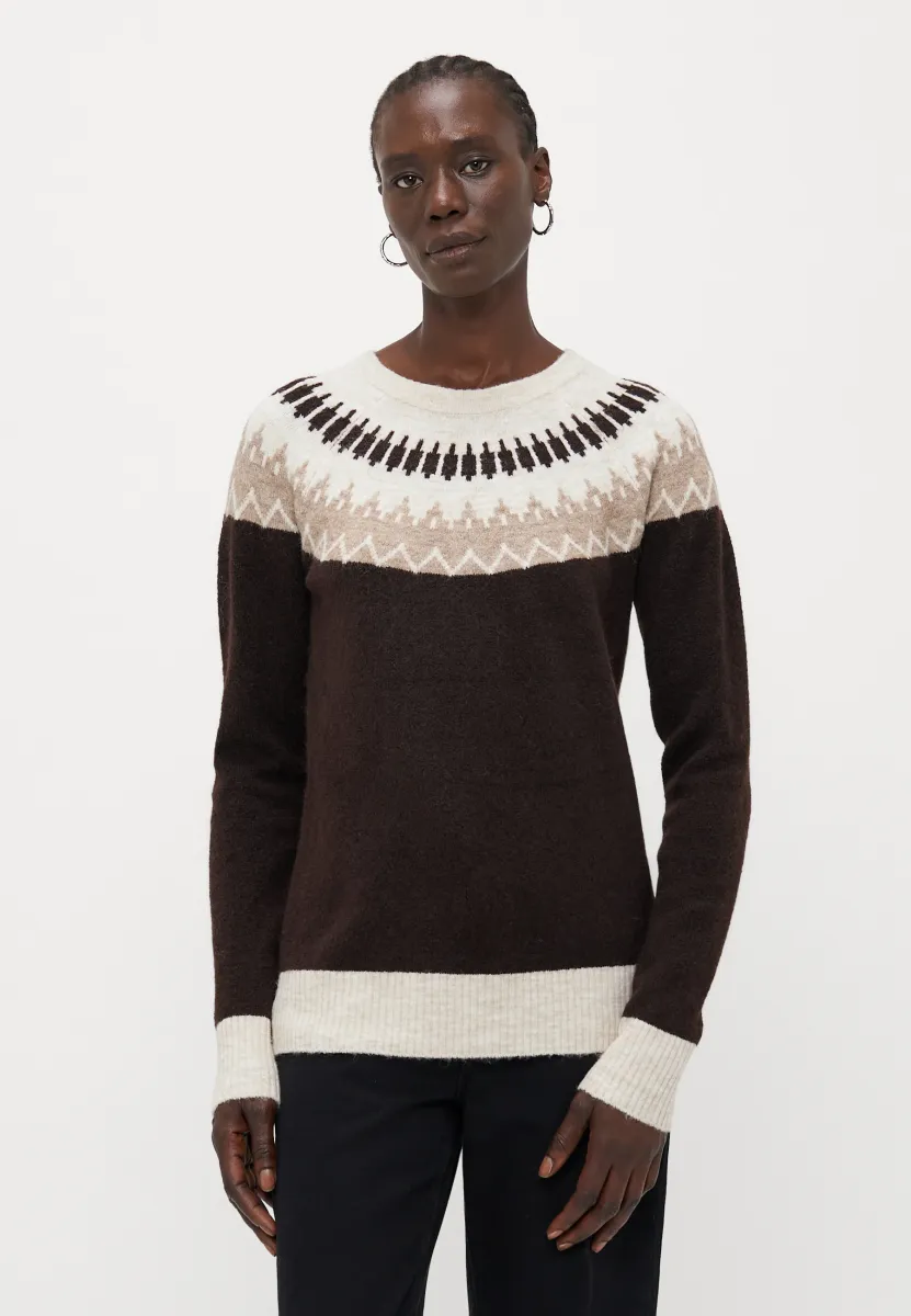VMSIMONE NORDIC  - Strickpullover - chocolate torte/silver mink/birch