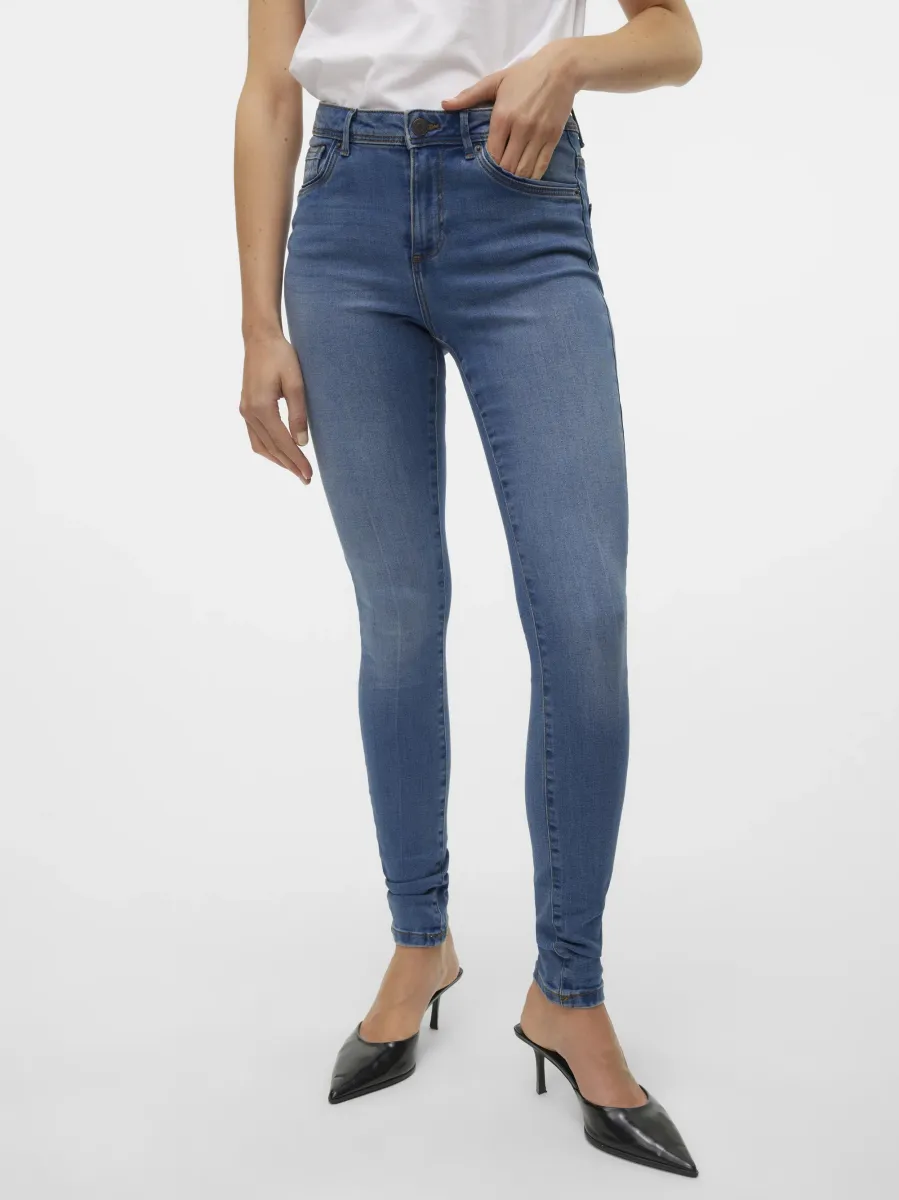 VMTANYA - Jeggings - medium blue denim