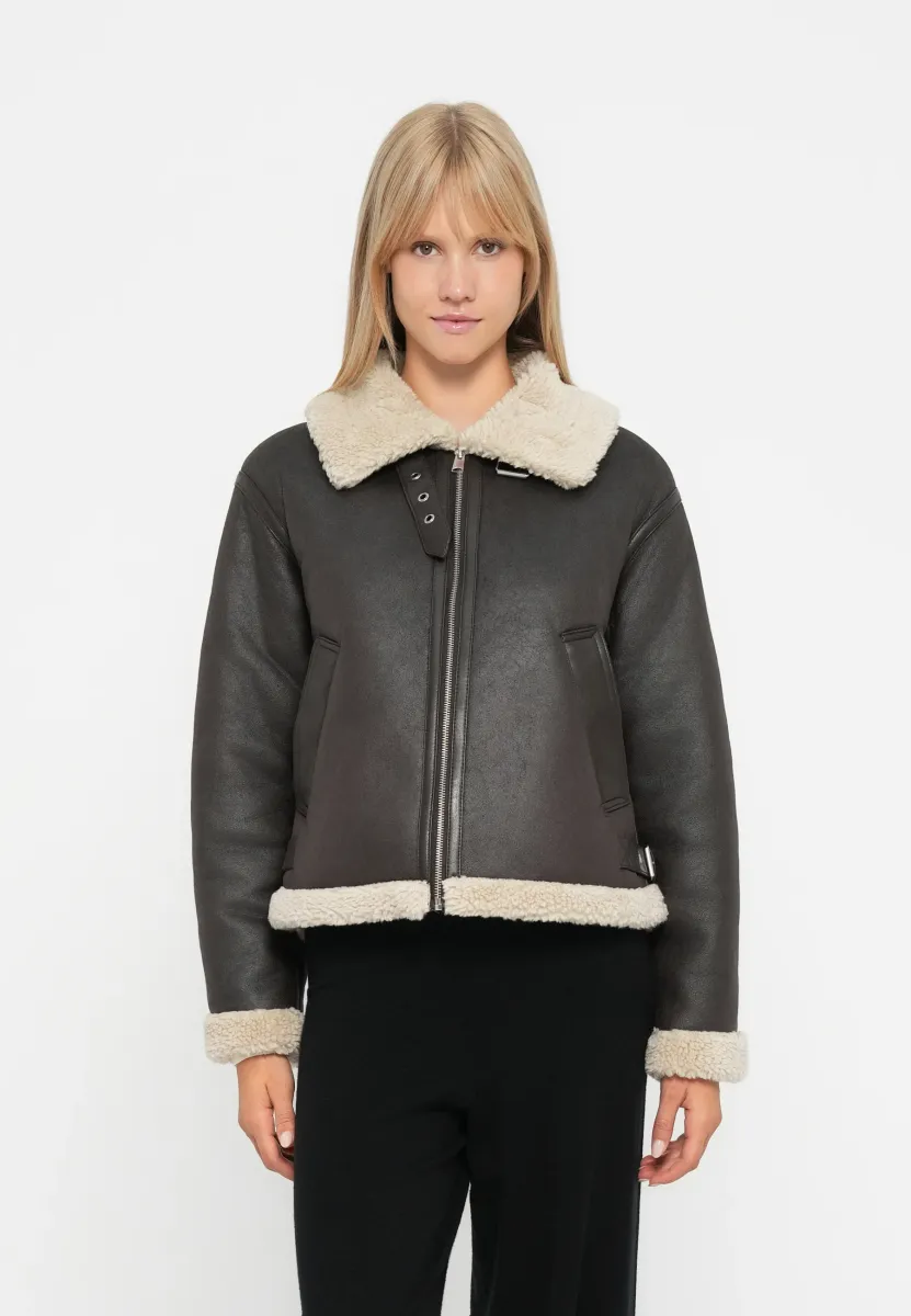 VMVIRGINIA SHORT JACKET  - Winterjacke - chocolate torte