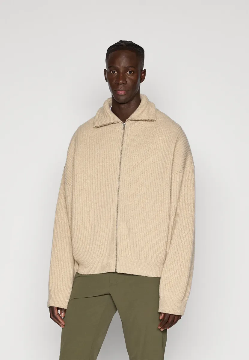 VONARSTRAETI ZIPPED SWEATER - Sweatjacke - feather grey