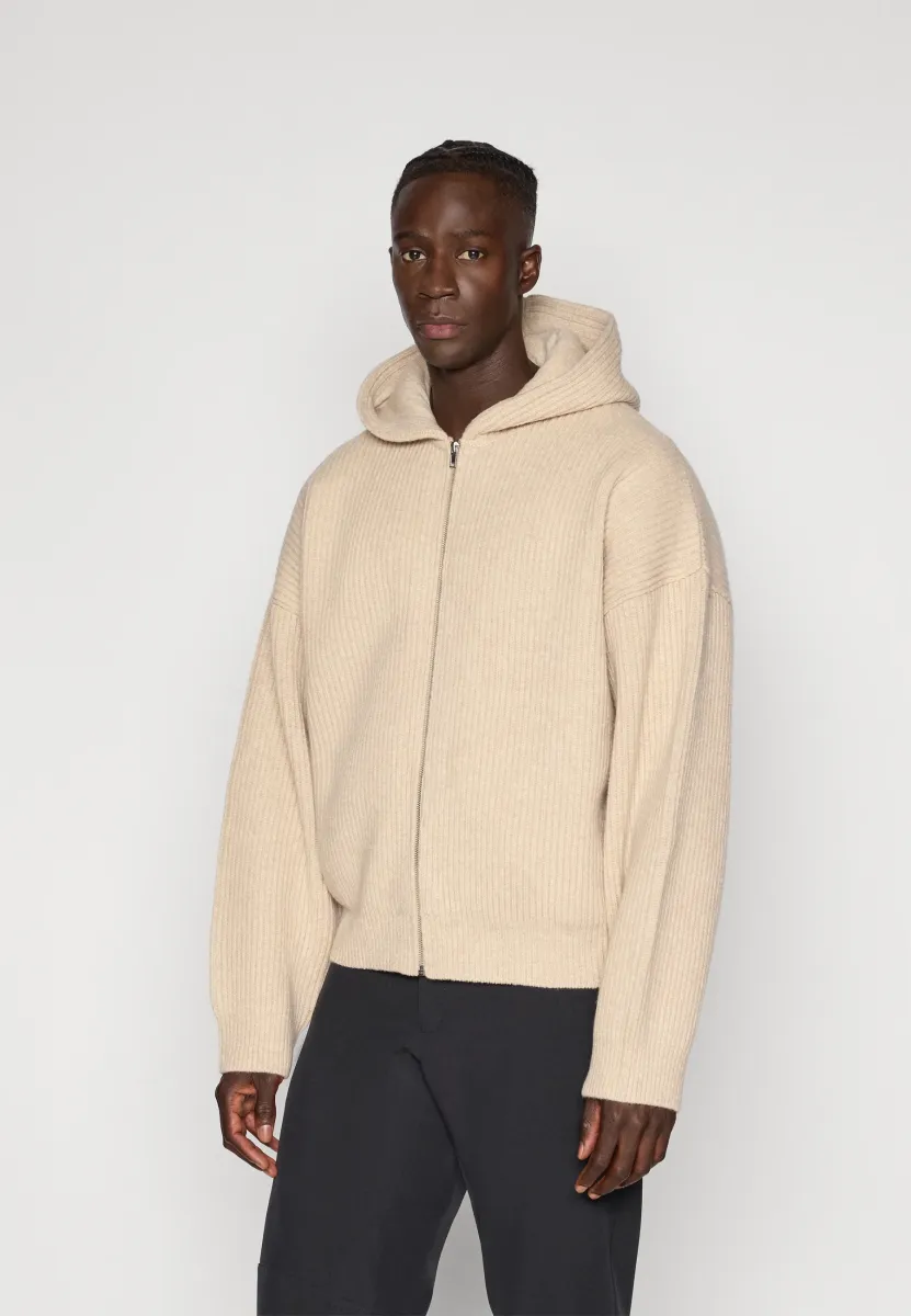 VONARSTRÆTI ZIPPED HOODIE - Sweatjacke - feather grey