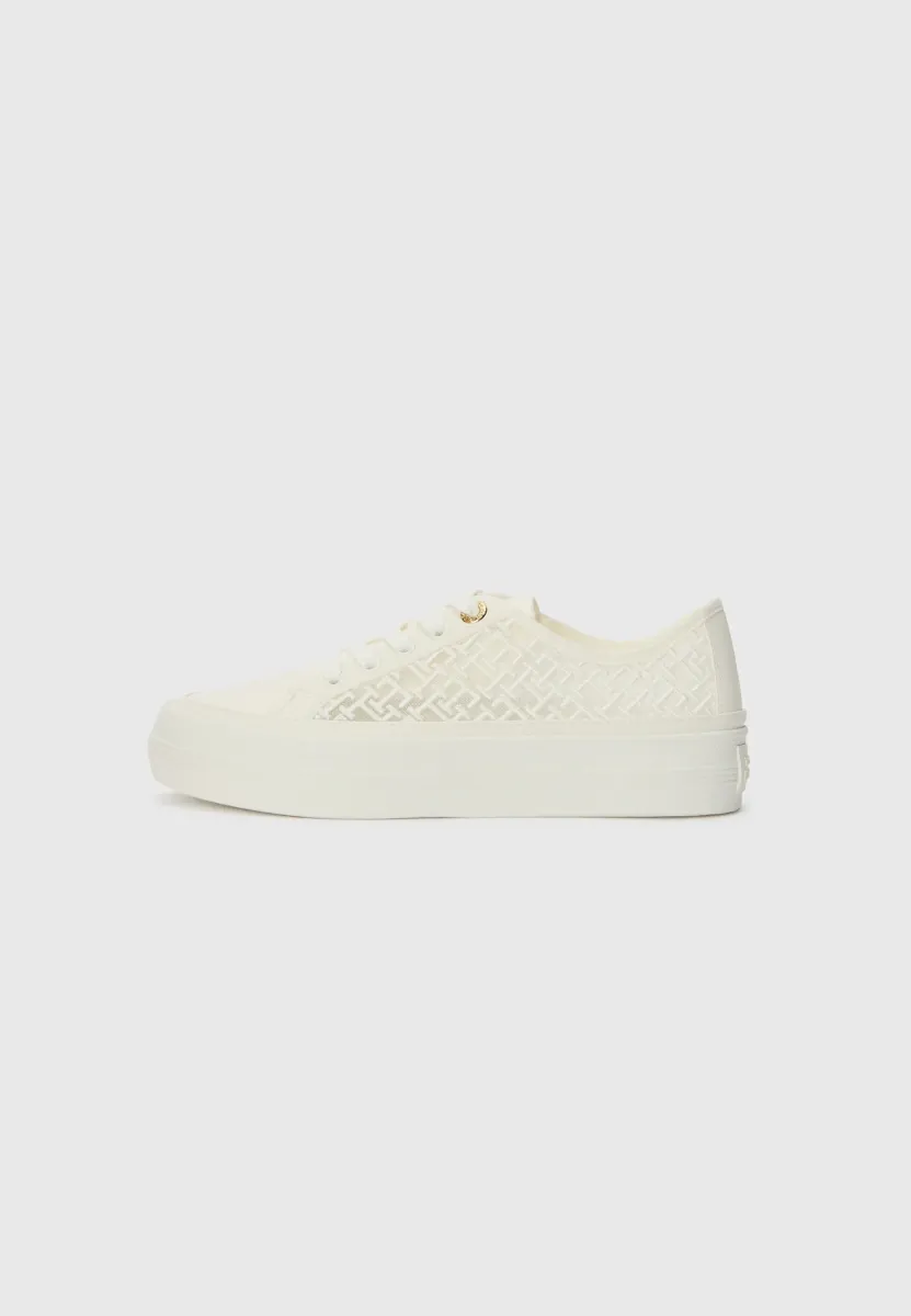 VULC EMBROIDERED SNEAKER - Sneaker low - ecru