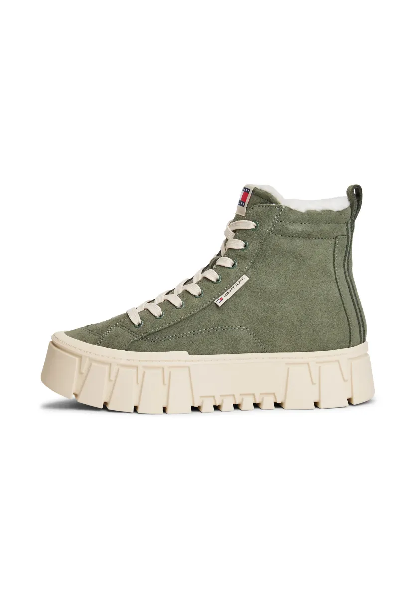 VULC FLATFORM - Sneaker high - pewter green