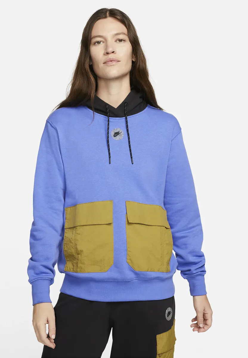 W  FLC PO  SU - Fleecepullover - medium blue/black/golden moss