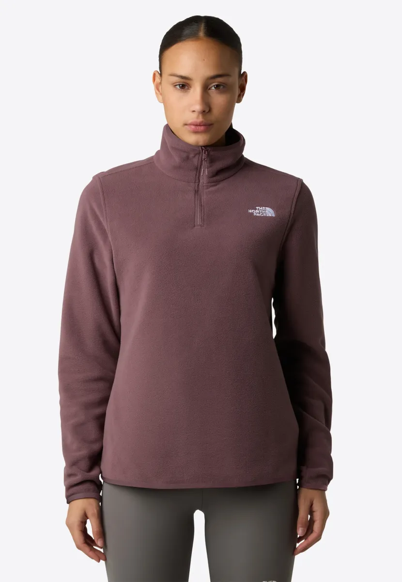 W GLACIER FLEECE 1/4 ZIP JACKET - Fleecepullover - tawny quartz