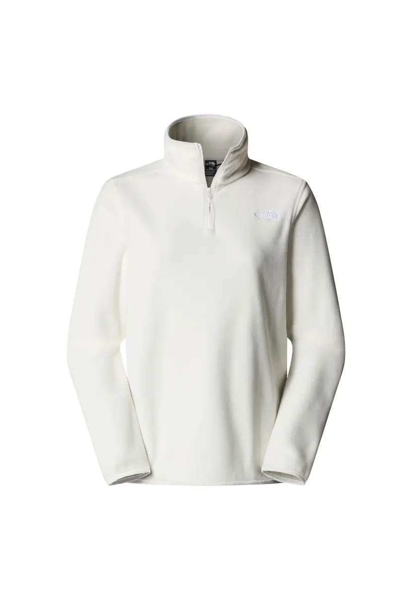 W GLACIER FLEECE 1/4 ZIP JACKET - Fleecepullover - white dune