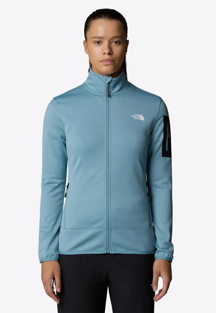 W MISTYESCAPE FLEECE - Trainingsjacke - shallow blue tnf black