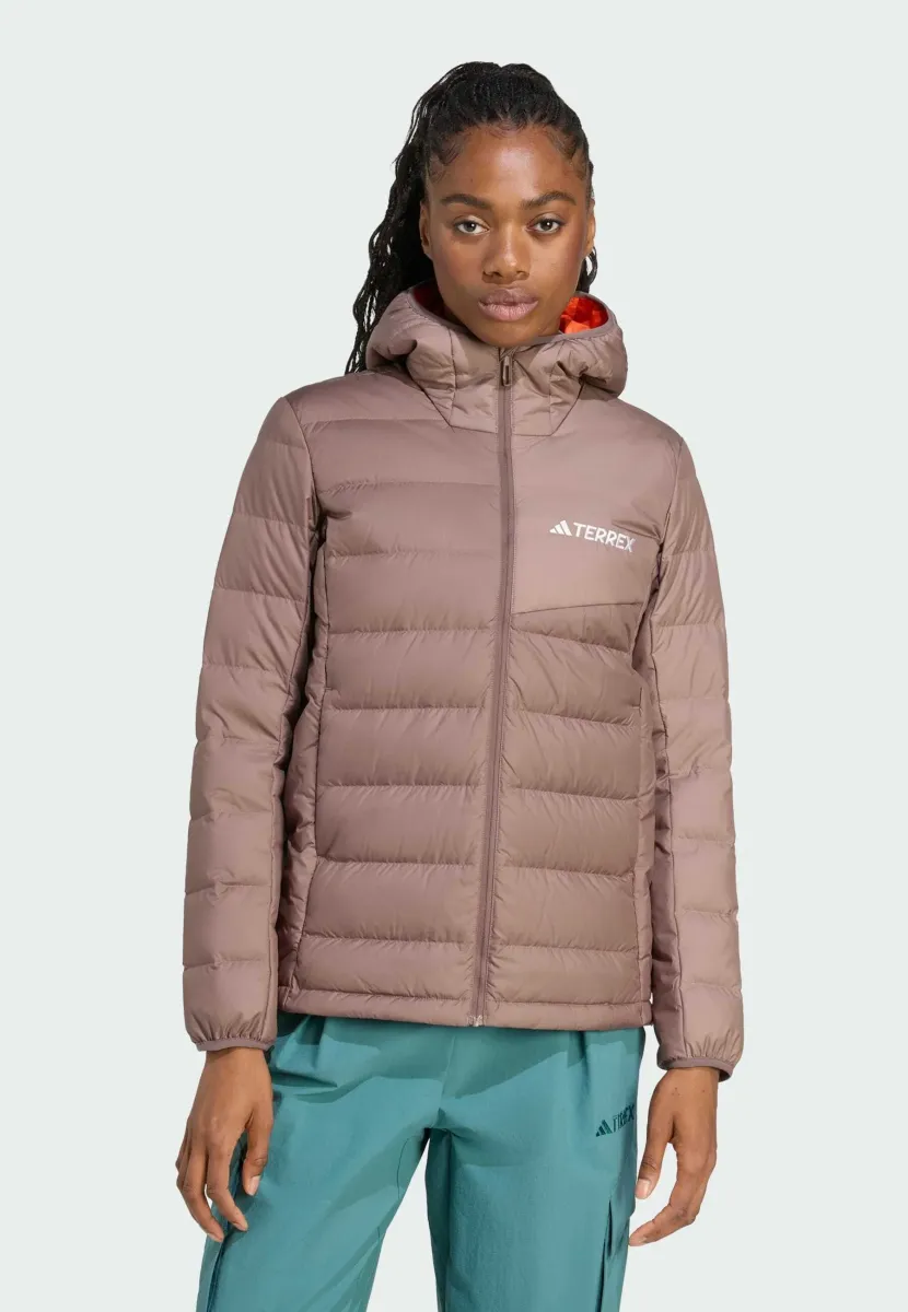 W MT DOWN H J - Winterjacke - earth strata   trace brown