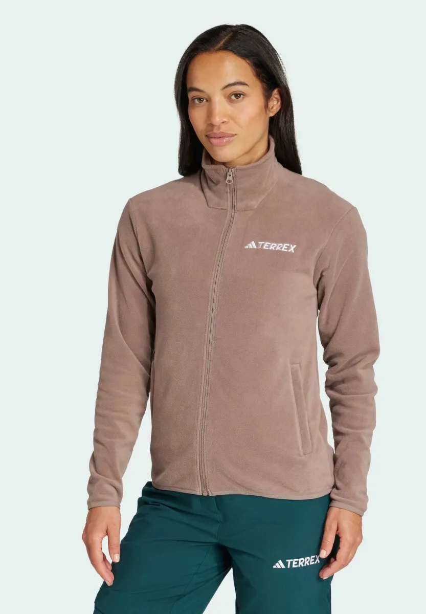 W MT ESS FZ FL - Fleecejacke - trace brown