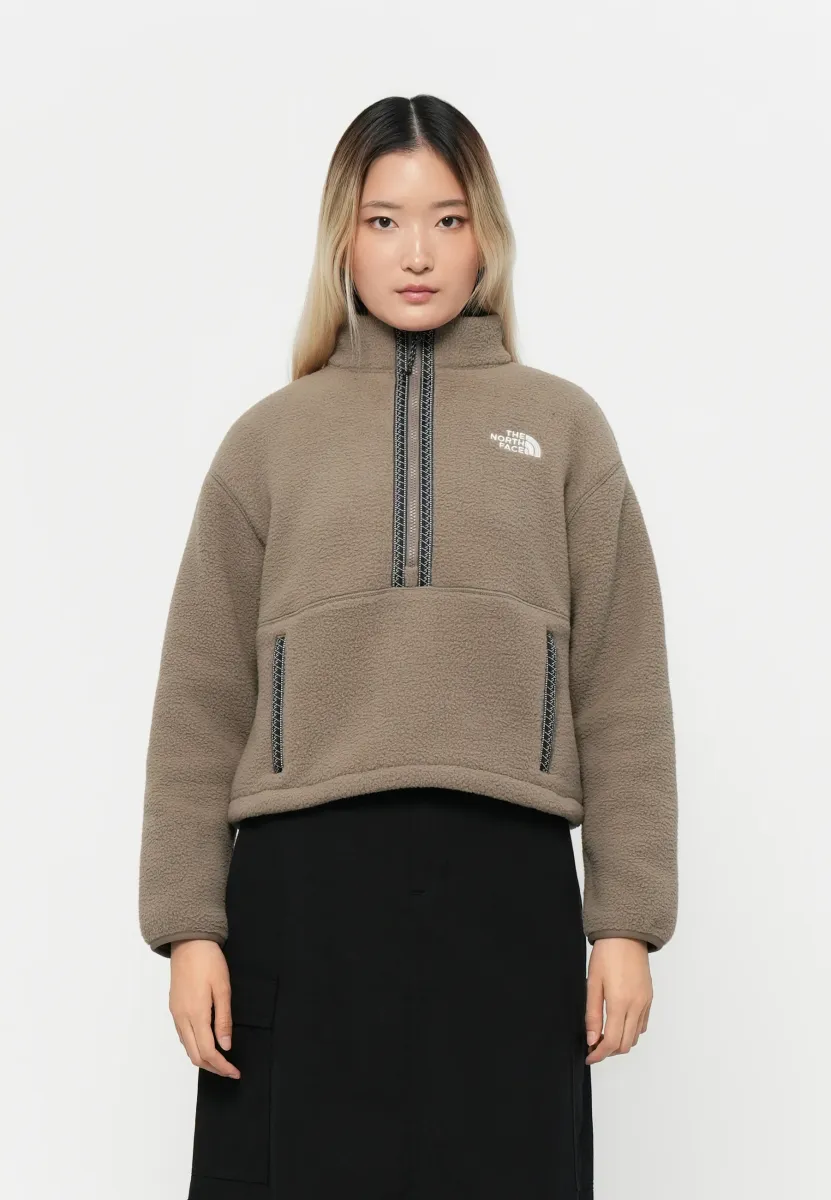 W TNF FLEESKI 1/4 ZIP PO - Fleecepullover - mocha brown