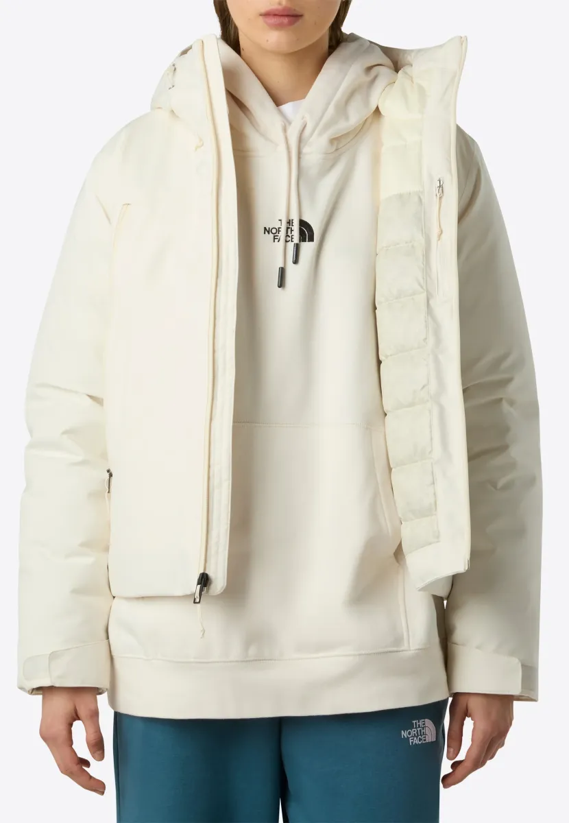 W TNF RANGE DOWN HOODED JACKET - Daunenjacke - white dune