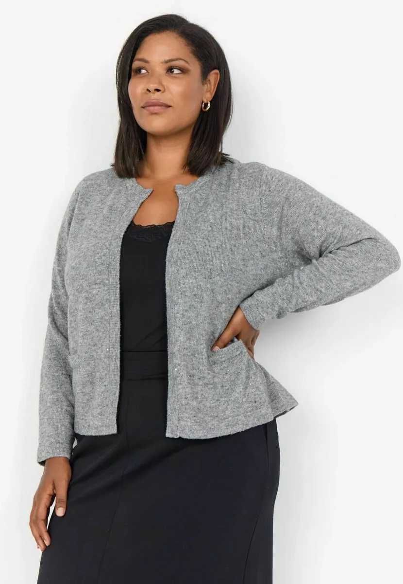 WA-KLIO 3 - Strickjacke - med grey melange