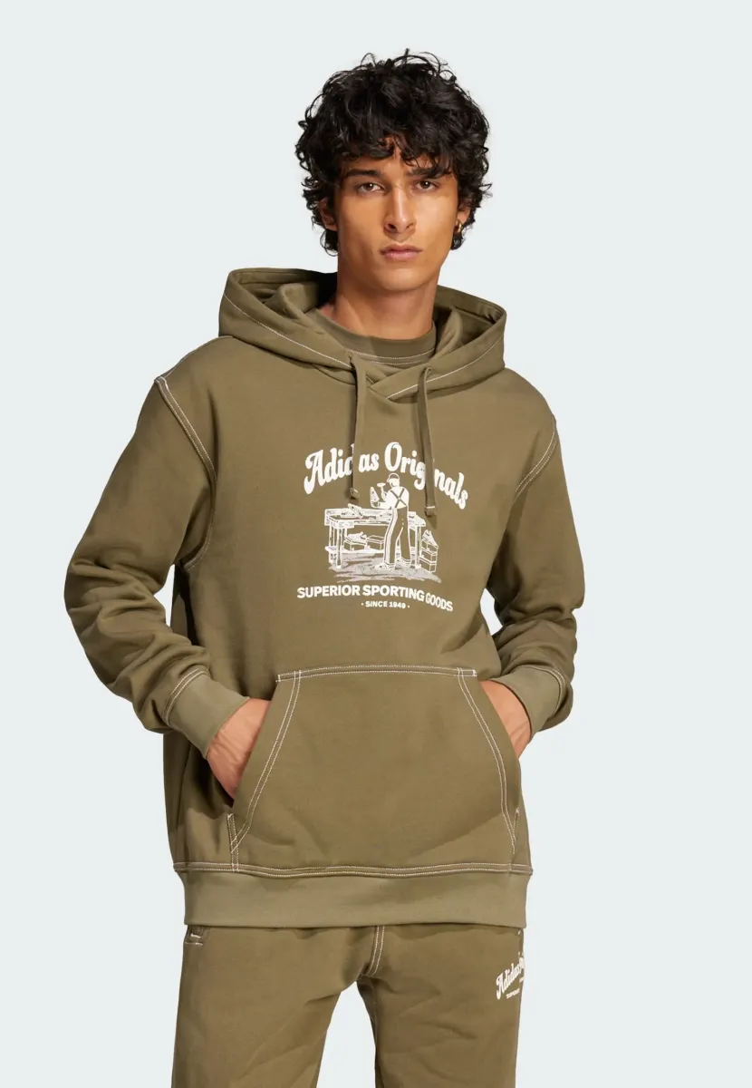 WABASH - Kapuzenpullover - olive strata