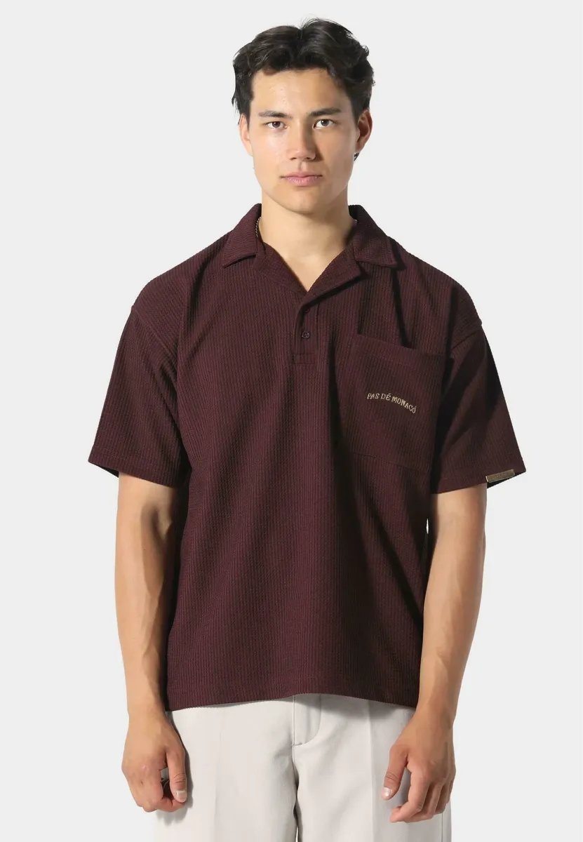 WAFFLE - Poloshirt - deep maroon