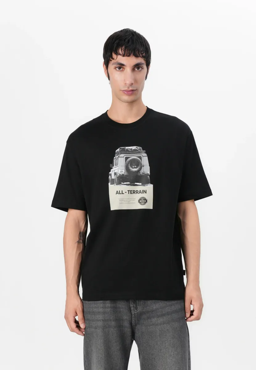 WAGON - T-Shirt print - black