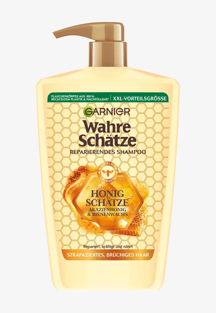 WAHRE SCHÄTZE SHAMPOO HONEY 1 LITRE JUMBO - Shampoo - transparent