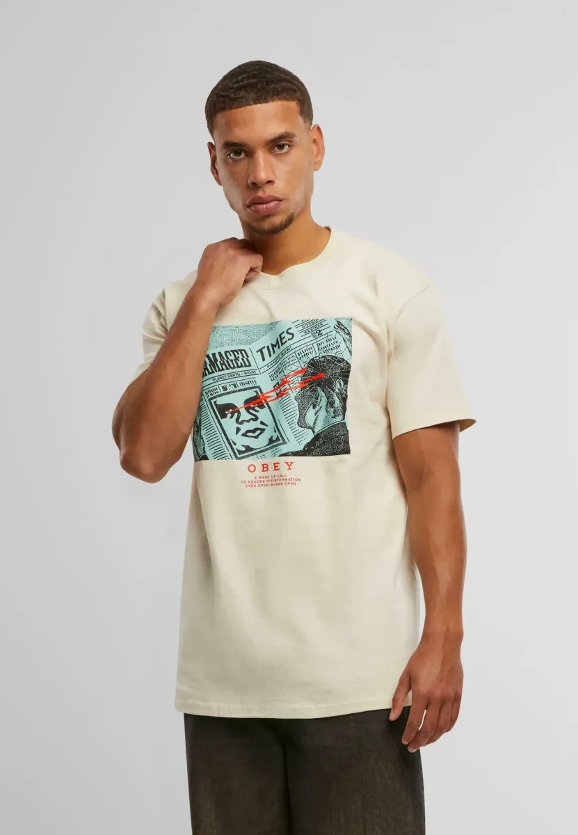 WAKE UP CALL - T-Shirt print - cream