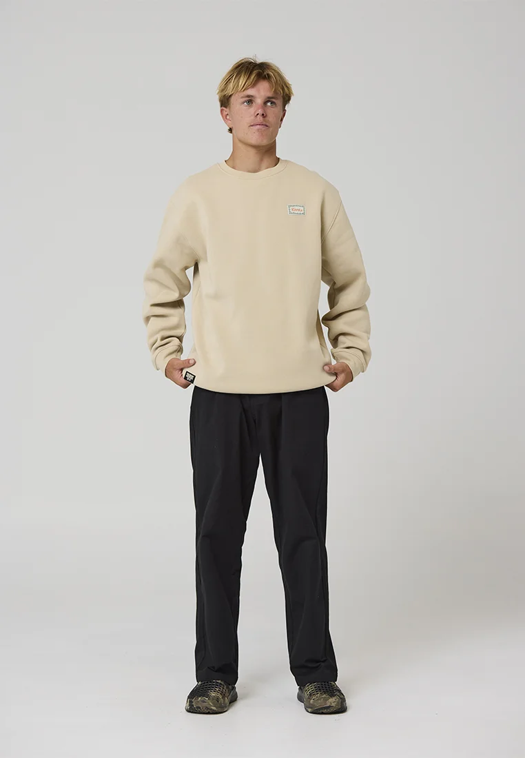 WALLFLOWER PATCH CREW - Sweatshirt - bone