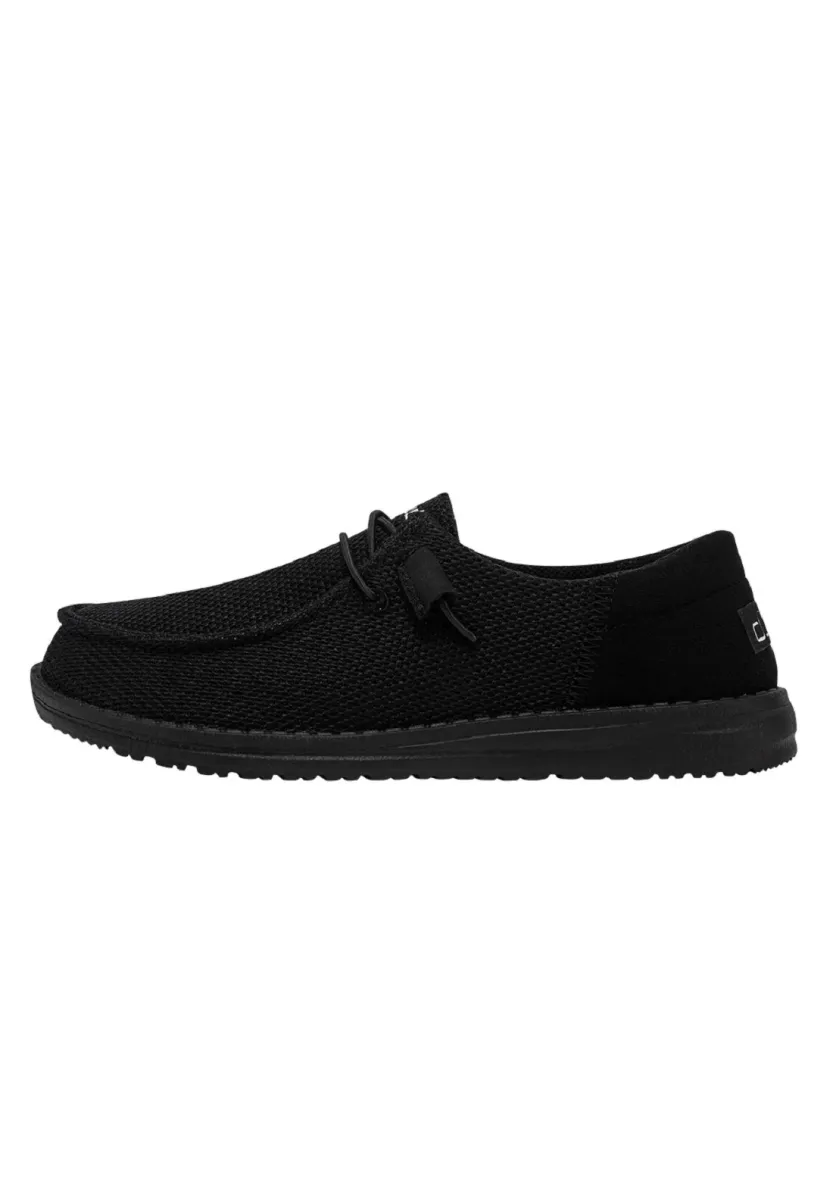 WALLY FUNK MONO - SLIP-ON SCHUHE - Sportlicher Schnürer - black